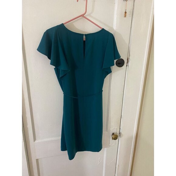Loft Women's Green Flutter Sleeve Midi Dress - 12 - Picture 3 of 13